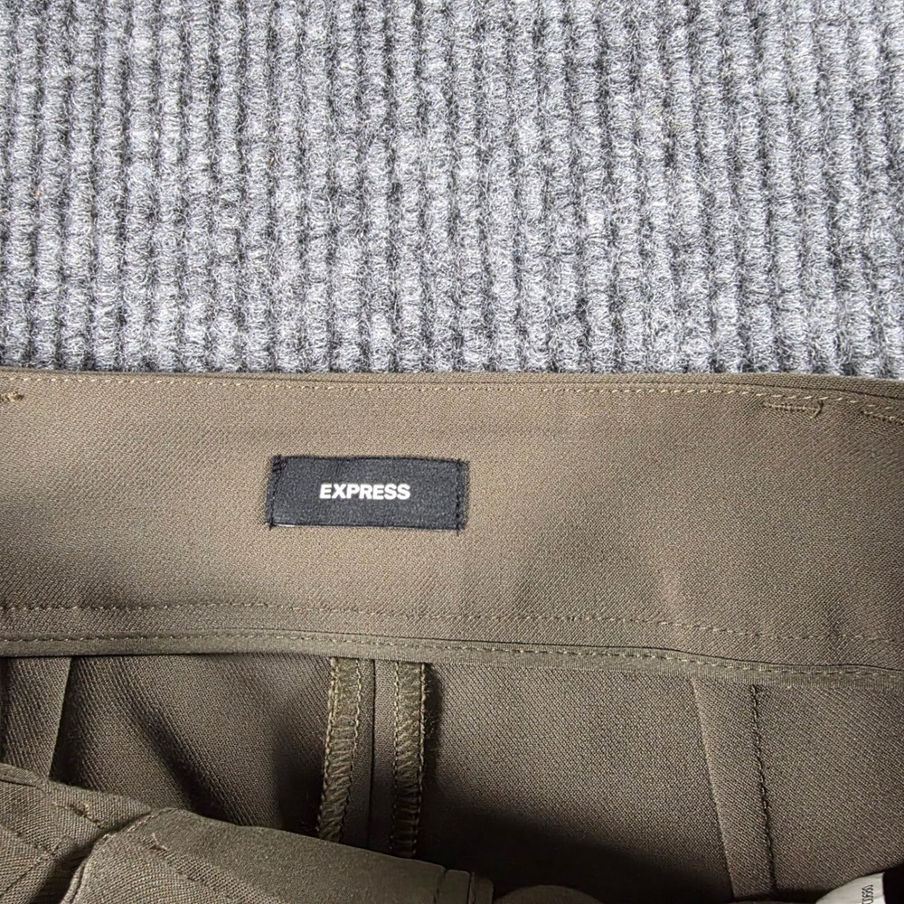 Express Womens Olive Green High Waisted Cargo Tapered Utility Pants Size 4R - Picture 5 of 8